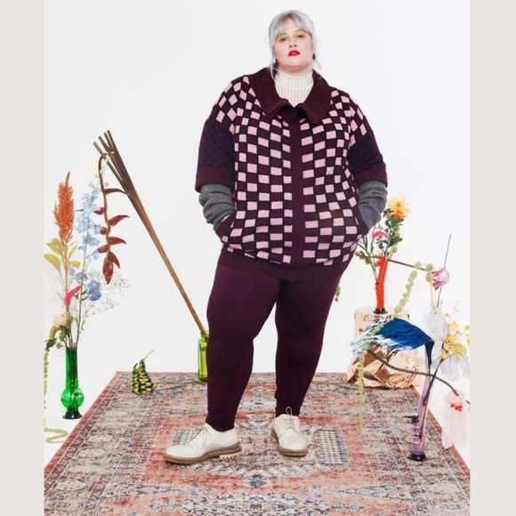 TAMARA MALAS Plus SZ 22/24 Chicago Cardigan Alpaca - Picture 1 of 8